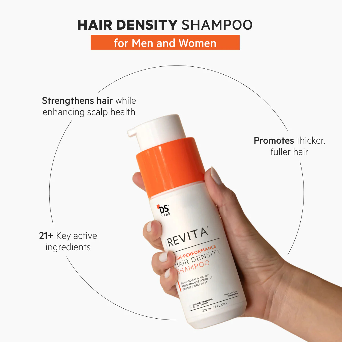 DS LABS REVITA HIGH-PERFORMANCE HAIR DENSITY SHAMPOO 205ML