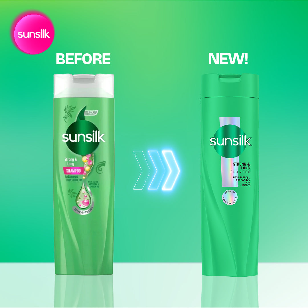 SUNSILK STRONG & LONG SHAMPOO 625ML
