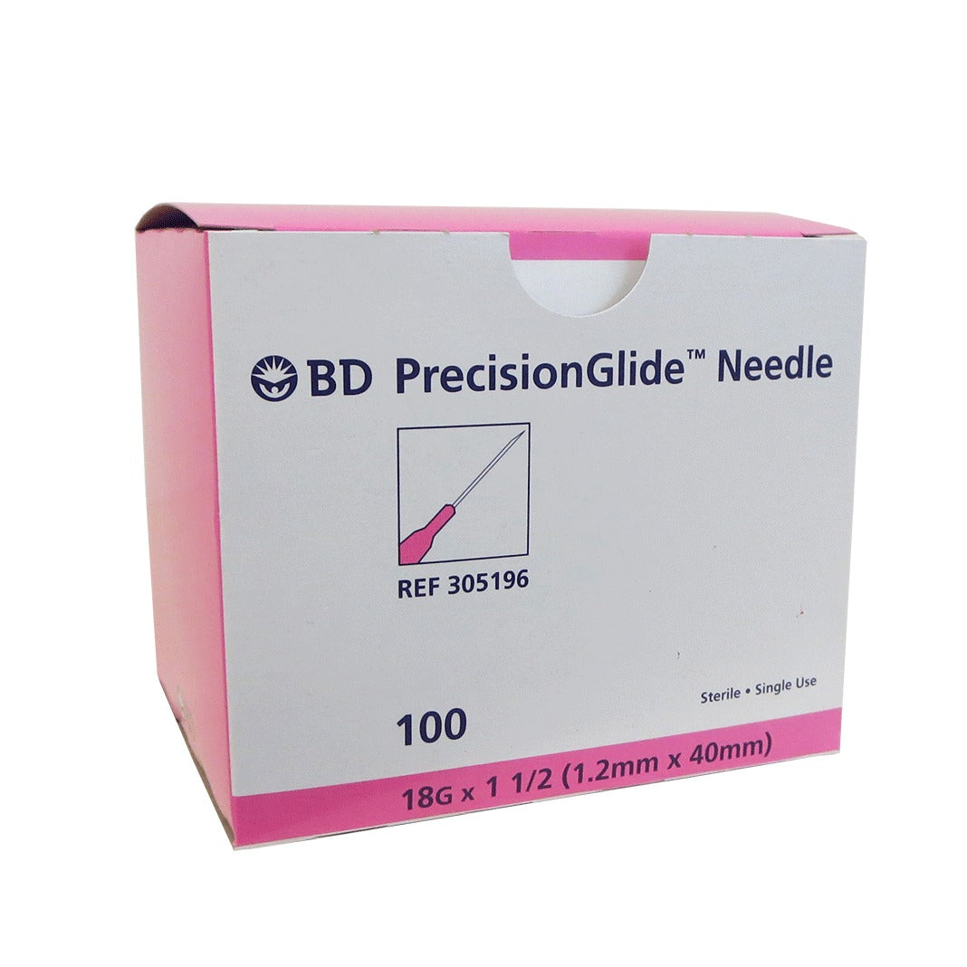 BD NEEDLE 18G X 1 1/2IN (2032) 100S