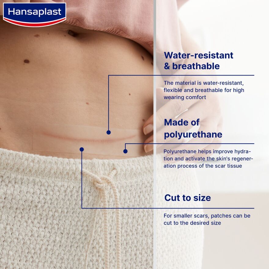 HANSAPLAST SCAR REDUCER XL 14.6X3CM 21S