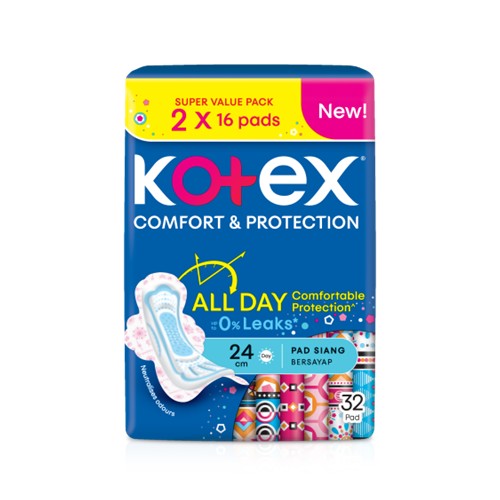 KOTEX SOFT&SMOOTH MAXI WING 24CM 16SX2