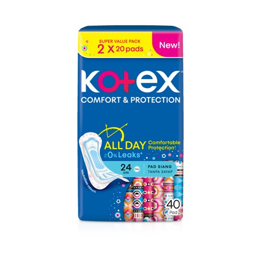KOTEX SOFT&SMOOTH SLIM WING 20SX2