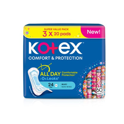 KOTEX SOFT & SMOOTH MAXI 24CM 20SX3