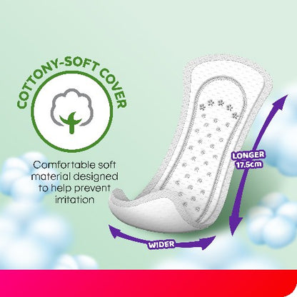 KOTEX PANTYLINER DAILY ODOR CARE LONGER & WIDER SCENTED DAUN SIRIH 17.5CM 30SX3
