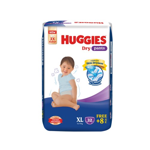 HUGGIES DRY PANTS SJP XL 40S