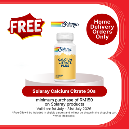SOLARAY CALCIUM MAGNESIUM ZINC 120SX2