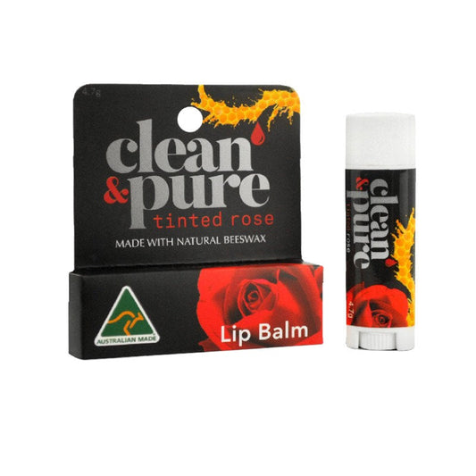 CLEAN & PURE LIP BALM TINTED ROSE 4.7G