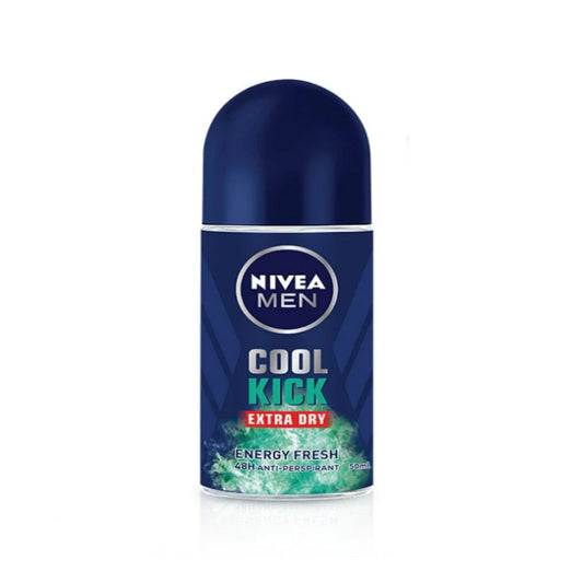 NIVEA FOR MEN DEODORANT COOL KICK EXTRA DRY ENERGY FRESH ROLL ON 50ML