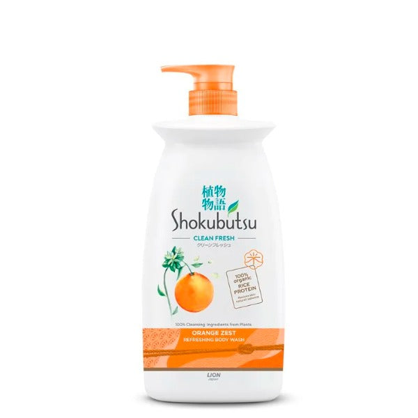 SHOKUBUTSU BODY WASH CLEAN FRESH ORANGE ZEST 900G