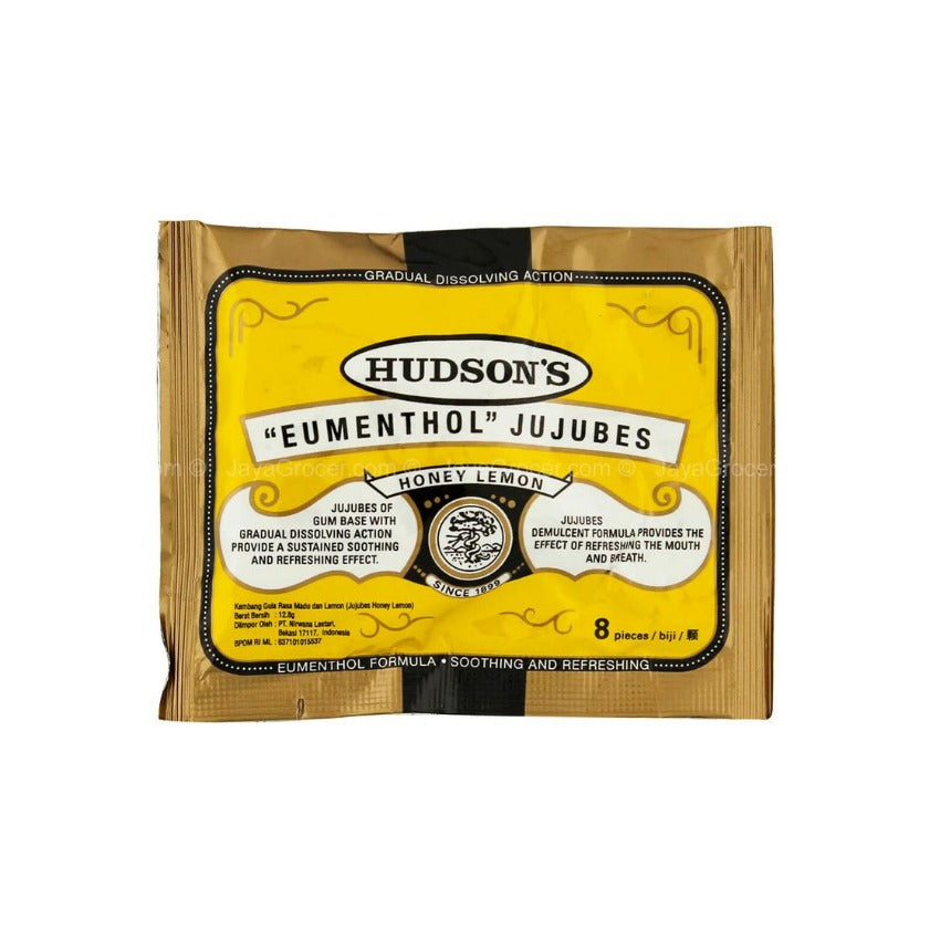 HUDSONS JUJUBES HONEY LEMON 8S