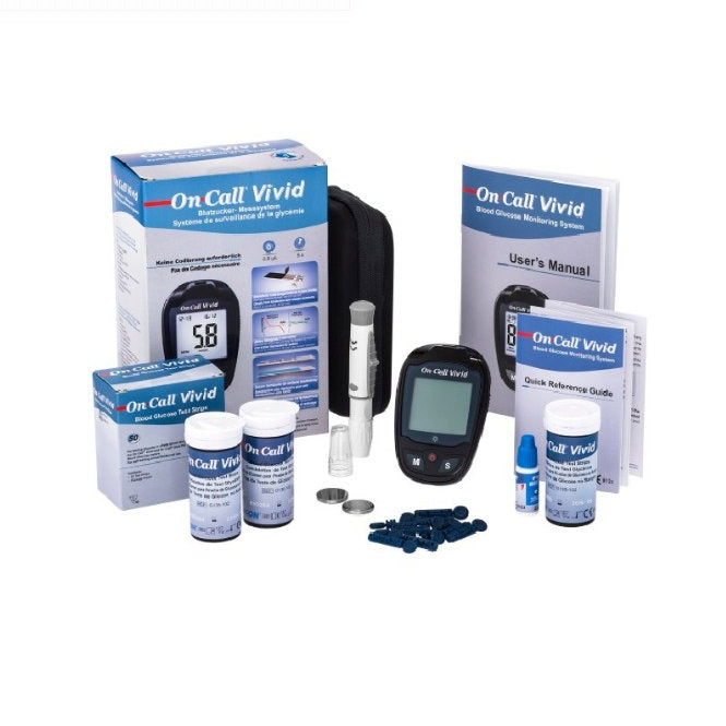 ON CALL VIVID BLOOD GLUCOSE MONITORING SYSTEM STARTER KIT