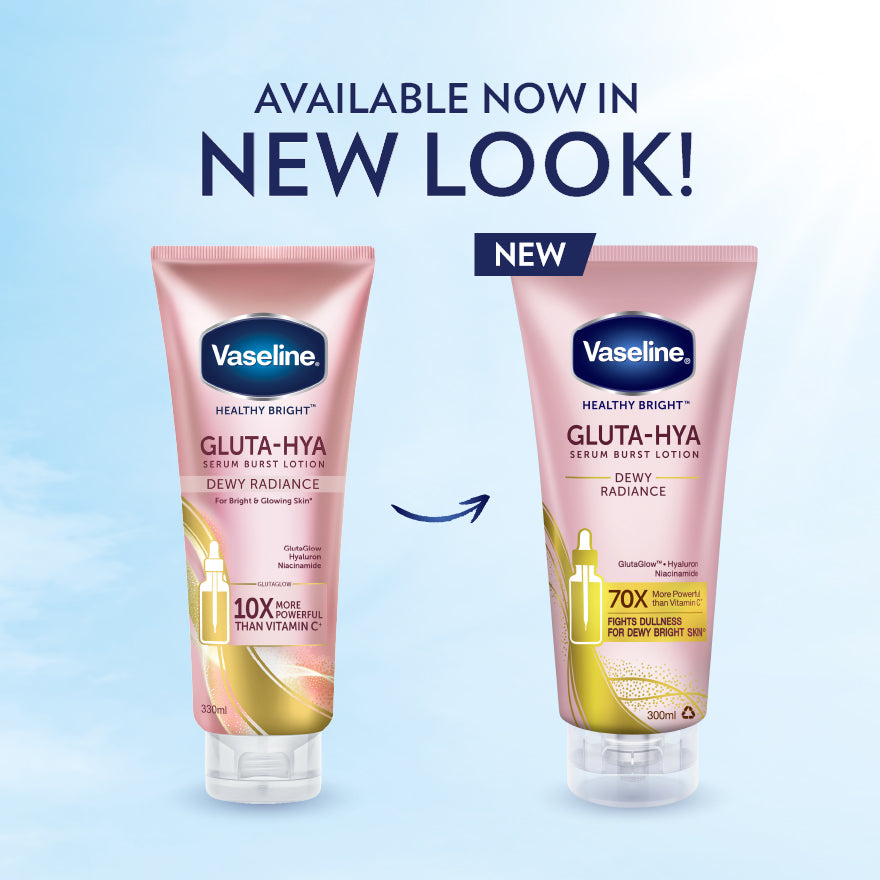 VASELINE HEALTHY BRIGHT GLUTA-HYA DEWY RADIANCE SERUM B/LOTION 300ML