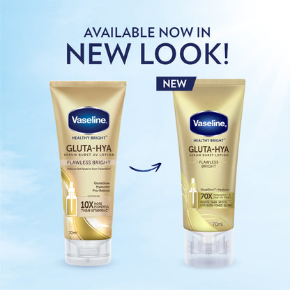 VASELINE HEALTHY BRIGHT GLUTA-HYA FLAWLESS BRIGHT SERUM B/LOTION 70ML