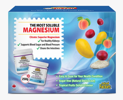 NATURAL FACTORS MAGNESIUM CITRATE 150MG 250GX2