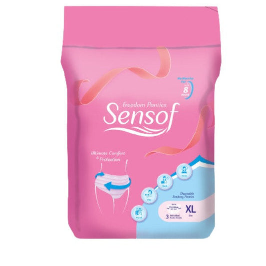 SENSOF LADIES SANITARY PANTIES XL 3S
