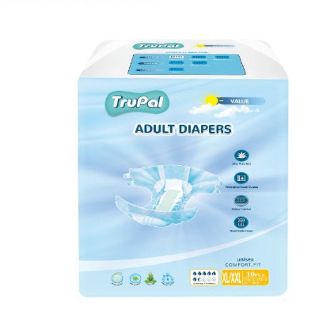 TRUPAL ADULT DIAPERS VALUE XL/XXL 10S