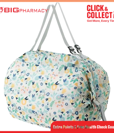 ABBVIE FOLDABLE BAG WHITE FLORAL-CGWP