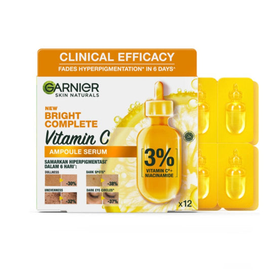 GARNIER BRIGHT COMPLETE VITAMIN C AMPOULE SERUM 12S