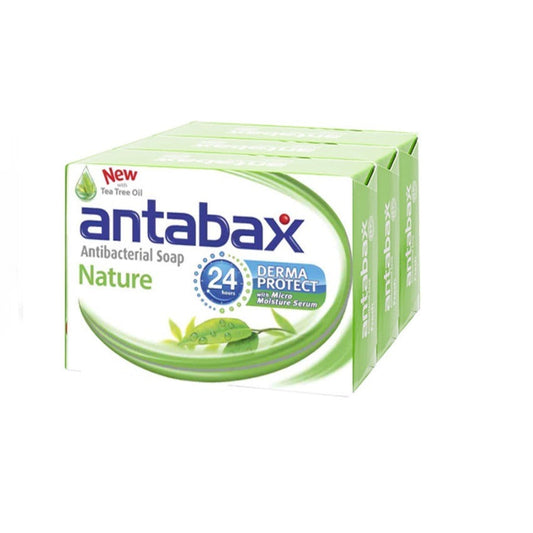 ANTABAX ANTIBACTERIAL BAR SOAP NATURAL 75G 3S