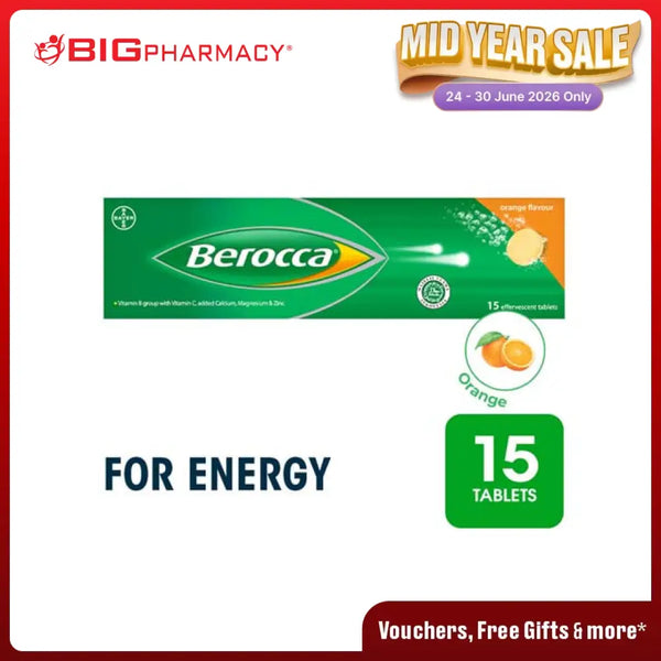 BEROCCA EFFERVESCENT 15S