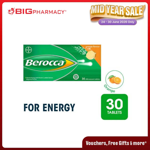 BEROCCA EFFERVESCENT 30S
