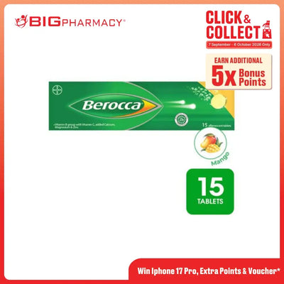 BEROCCA EFFERVESCENT MANGO 15S