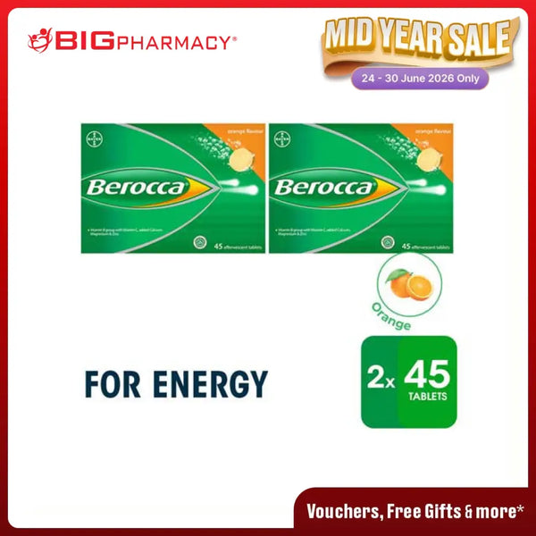 BEROCCA EFFERVESCENT ORANGE 45SX2