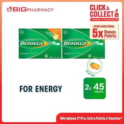 BEROCCA EFFERVESCENT ORANGE 45SX2