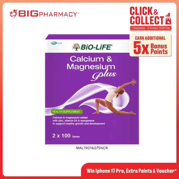 BIO-LIFE CALCIUM & MAGNESIUM PLUS TAB 100SX2