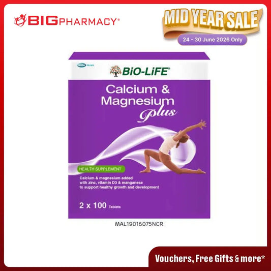 BIO-LIFE CALCIUM & MAGNESIUM PLUS TAB 100SX2