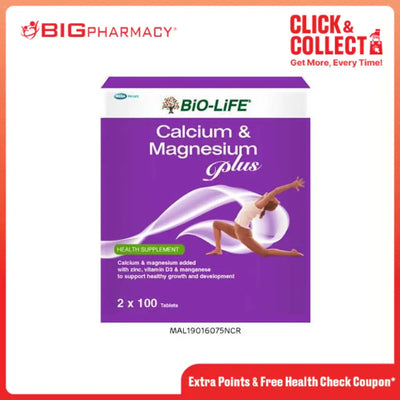BIO-LIFE CALCIUM & MAGNESIUM PLUS TAB 100SX2