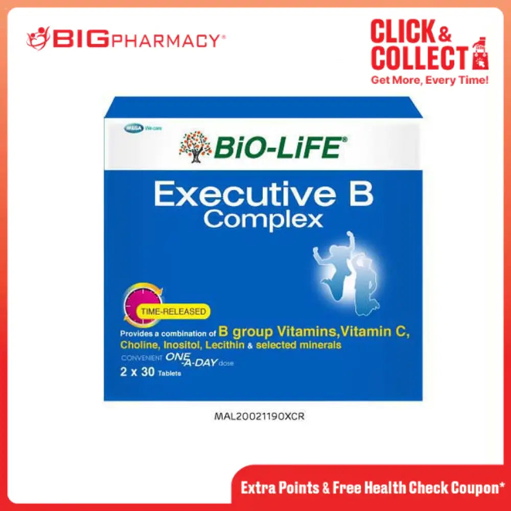 BIO-LIFE EXECUTIVE B COMPLEX TAB 30SX2