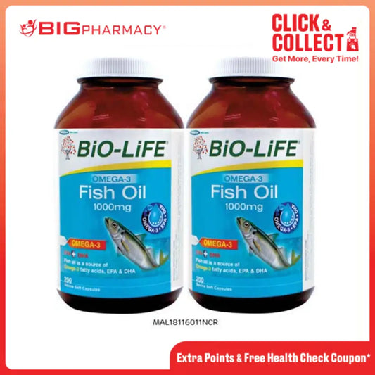 BIO-LIFE FISH OIL 1000MG CAP 200SX2