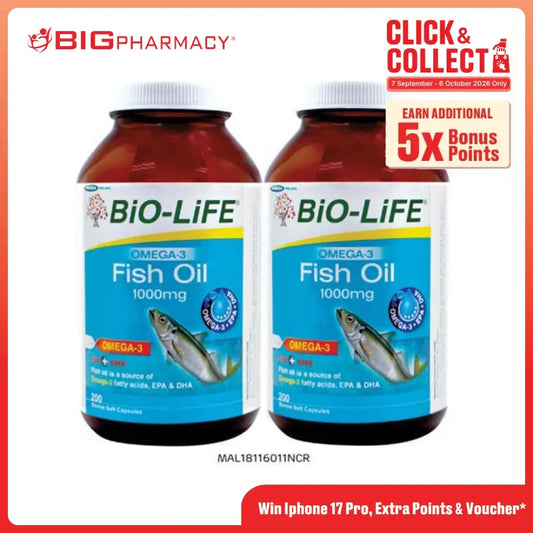 BIO-LIFE FISH OIL 1000MG CAP 200SX2