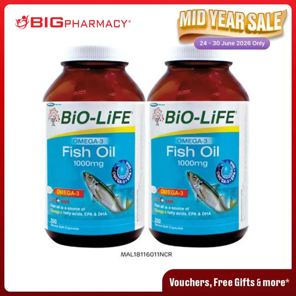 BIO-LIFE FISH OIL 1000MG CAP 200SX2