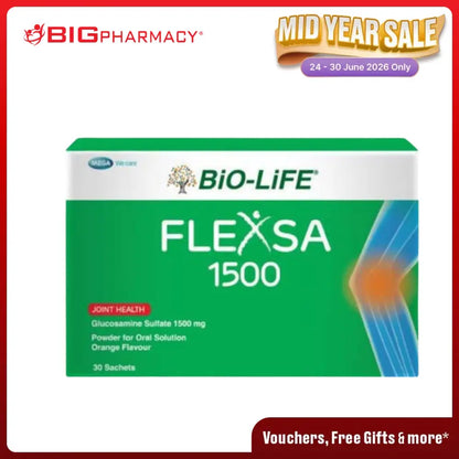 BIO-LIFE FLEXSA 1500MG GLUCOSAMINE SULFATE 30S