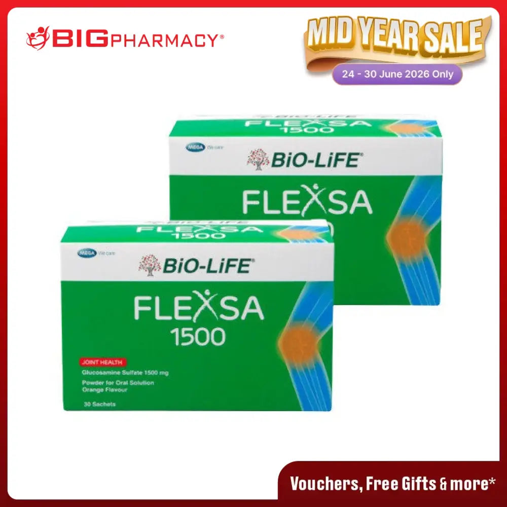 BIO-LIFE FLEXSA GLUCOSAMINE 1500MG 2X30S