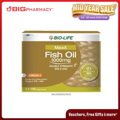 BIO-LIFE MAXX FISH OIL 1000MG 100SX3