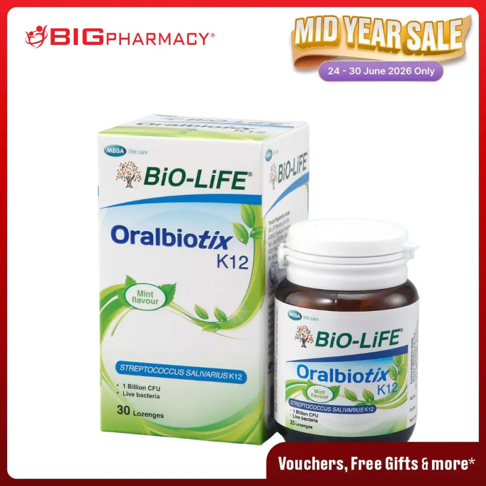 BIO-LIFE ORALBIOTIX K12 LOZENGE MINT 30S