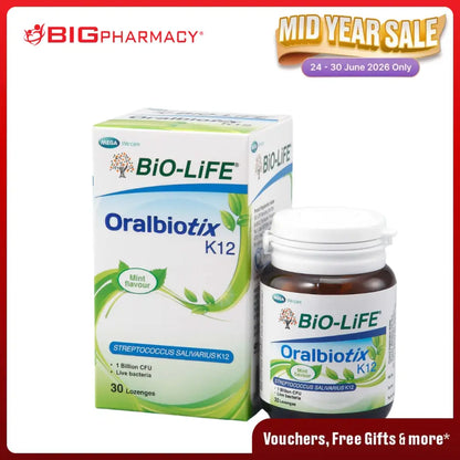 BIO-LIFE ORALBIOTIX K12 LOZENGE MINT 30S