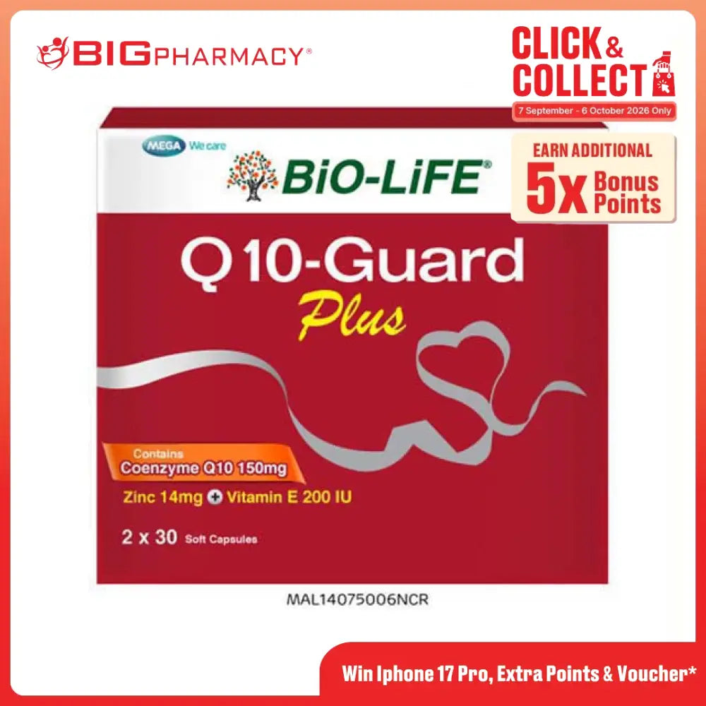 BIO-LIFE Q10-GUARD PLUS 150MG CAP 30SX2