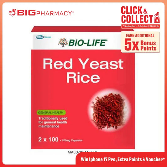 BIO-LIFE RED YEAST RICE CAP 100SX2