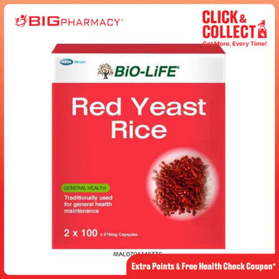 BIO-LIFE RED YEAST RICE CAP 100SX2