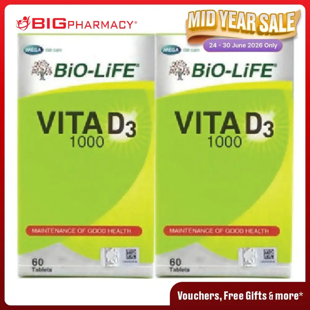 BIO-LIFE VITA D3 1000IU 2X60S