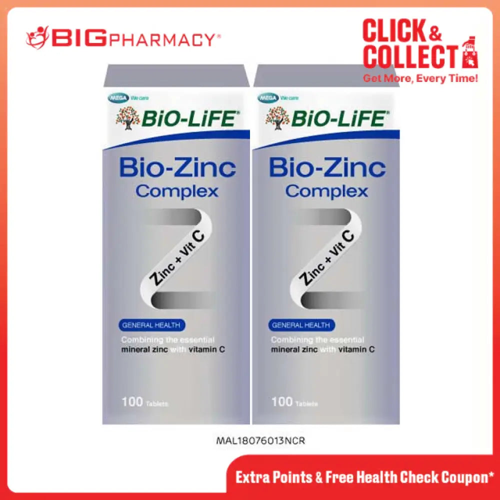 BIO-LIFE BIO-ZINC COMPLEX TAB 100SX2