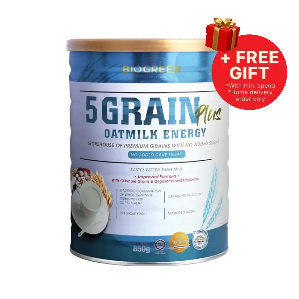 BIOGREEN 5GRAIN PLUS OATMILK ENERGY 850G