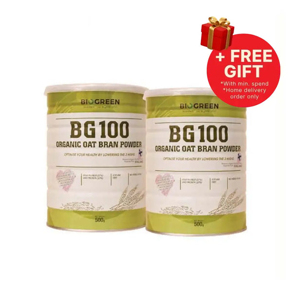BIOGREEN BG100 ORGANIC OAT BRAN POWDER 500G B1F1