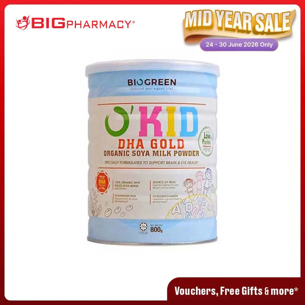 BIOGREEN DHA GOLD ORGANIC SOYA MILK 800G