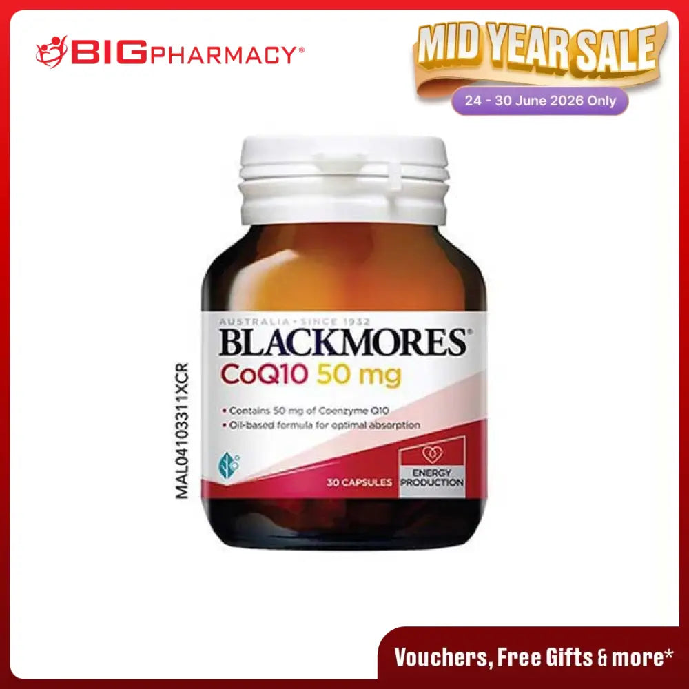 BLACKMORES COQ10 50MG 30S