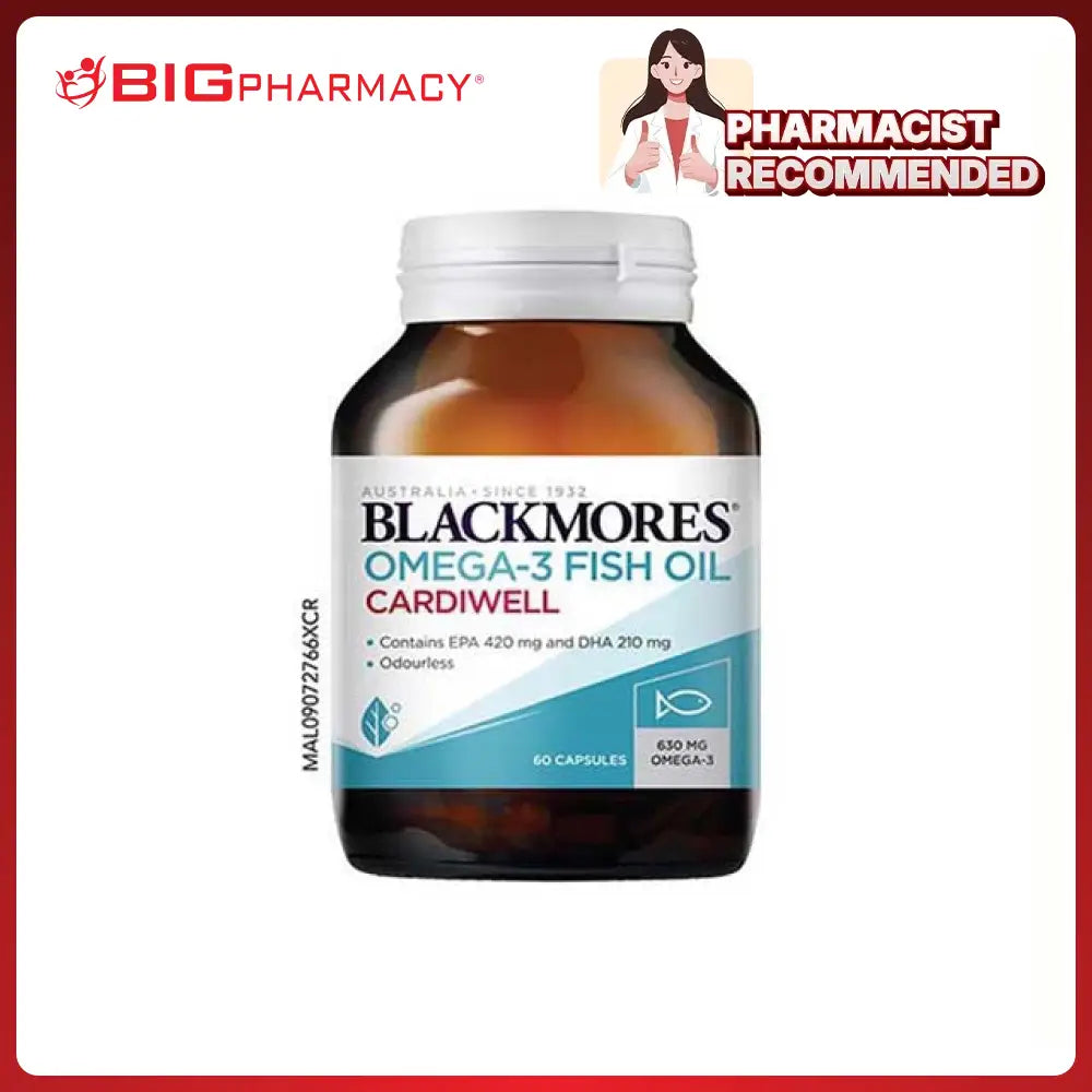 BLACKMORES OMEGA-3 FISH OIL CARDIWELL 60S